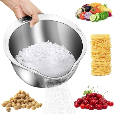 Stainless Steel Rice Washing Filter Strainer Basket